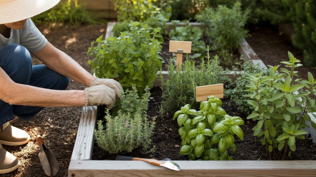person gardening Medicinal Plants for Home